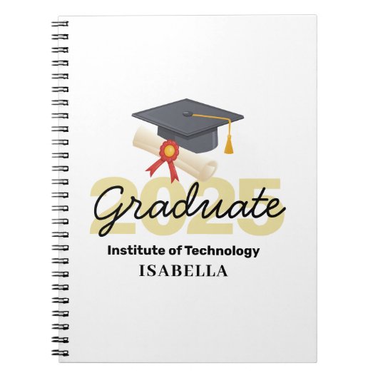 Gepersonaliseerd Afstuderen cadeau - Klasse van 20 Notitieboek (Voorkant)