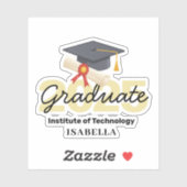 Gepersonaliseerd Afstuderen cadeau - Klasse van 20 Sticker (Vel)