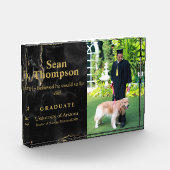 Gepersonaliseerd Afstuderen cadeau voor zoon of kl Fotoblokken (Links)