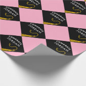 Gepersonaliseerd Afstuderen — cadeaus Cadeaupapier (Hoek)