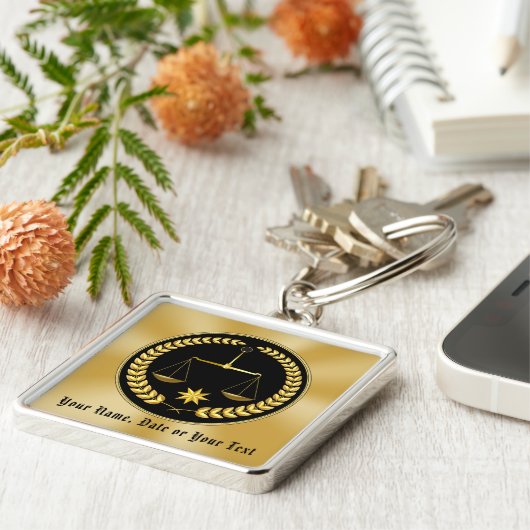 Gepersonaliseerd Afstuderen cadeaus Recht Kerstmis Sleutelhanger (Zijkant)