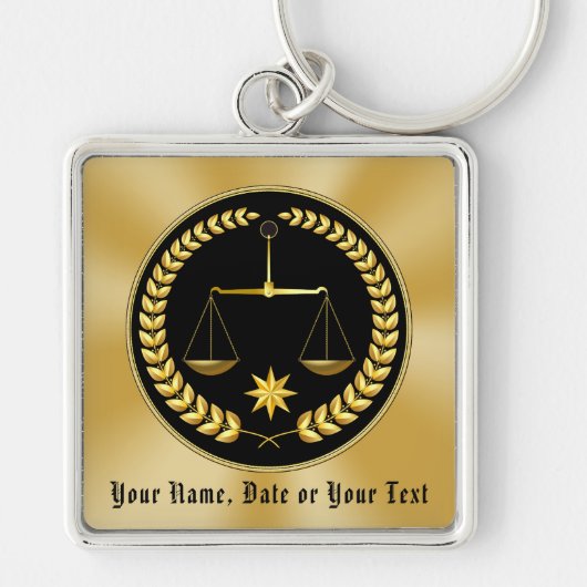 Gepersonaliseerd Afstuderen cadeaus Recht Kerstmis Sleutelhanger (Voorkant)