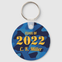 Gepersonaliseerd Afstuderen Camouflage Navy Blue