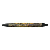 Gepersonaliseerd Afstuderen Camouflage Woodland Gr Zwarte Inkt Pen (Voorkant)