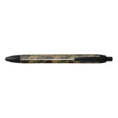 Gepersonaliseerd Afstuderen Camouflage Woodland Gr Zwarte Inkt Pen (Achterkant)
