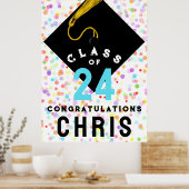 gepersonaliseerd Afstuderen Congrats Poster (Keuken)