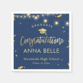 Gepersonaliseerd Afstuderen Custom Class of 2025 N Servet (Voorkant)