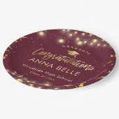 Gepersonaliseerd Afstuderen Custom Class of 2025 R Papieren Bordje (Gekanteld)