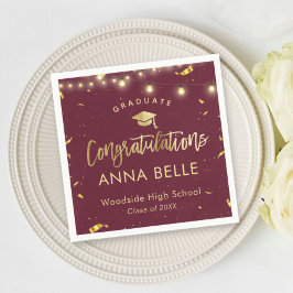 Gepersonaliseerd Afstuderen Custom Class of 2025 R Servet