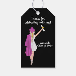 Gepersonaliseerd Afstuderen Dank u voor cadeau Lab Cadeaulabel