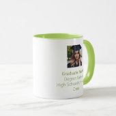 Gepersonaliseerd Afstuderen Foto Afstuderen Lime G Mok (Voorkant rechts)