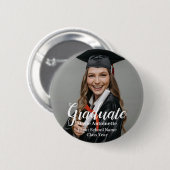 Gepersonaliseerd Afstuderen foto-Afstuderen Ronde Button 5,7 Cm (Voorkant /achterkant)