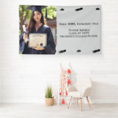 Gepersonaliseerd Afstuderen Foto, Diploma, Pet Sja Spandoek (Insitu)