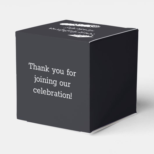 Gepersonaliseerd Afstuderen Foto met Pet en Diplom Bedankdoosjes (Achterkant)