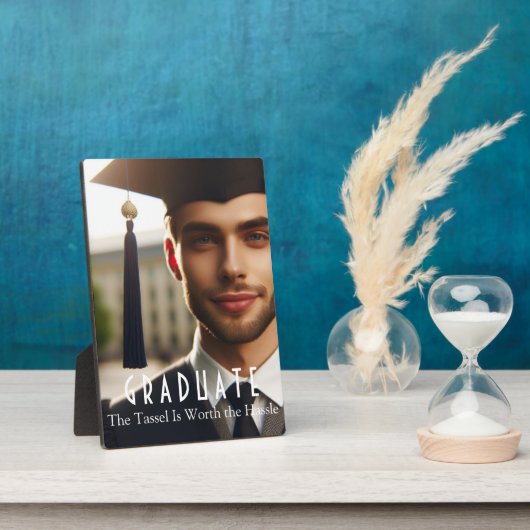 Gepersonaliseerd Afstuderen Fotoglas Afstuderen Ca Fotoplaat (Zijkant)