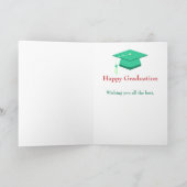 Gepersonaliseerd Afstuderen gefeliciteerd Kaart (Binnen)