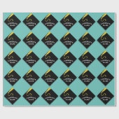 Gepersonaliseerd Afstuderen Gift Cadeaupapier (Vlak)