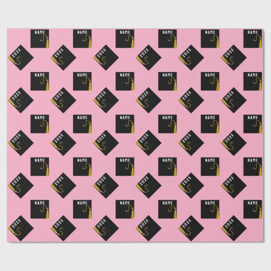 Gepersonaliseerd Afstuderen Gift Cadeaupapier (Vlak)