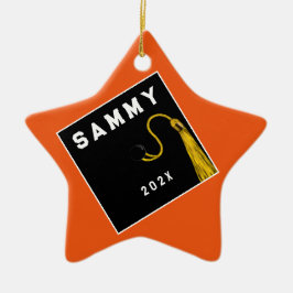 Gepersonaliseerd Afstuderen Gift Keramisch Ornament