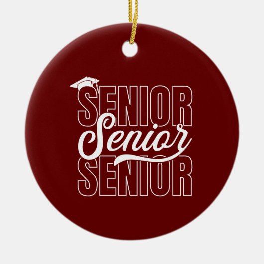 Gepersonaliseerd Afstuderen Gift Ornament (Voorkant)