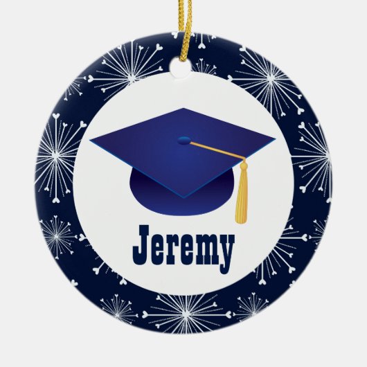 Gepersonaliseerd Afstuderen Gift Ornament (Voorkant)
