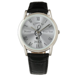 Gepersonaliseerd Afstuderen Gifts for Music Majors Horloge