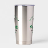 Gepersonaliseerd Afstuderen Groen 2025 Afstuderen Geïsoleerde Drinkbeker (Links)