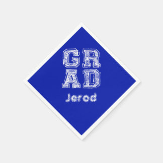 Gepersonaliseerd Afstuderen ideeën in een alkbords Servet