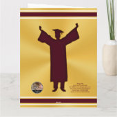 Gepersonaliseerd, Afstuderen Kaart voor zoon, klei (Achterkant)