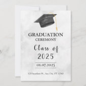 Gepersonaliseerd Afstuderen Modern Trendy Invitati Kaart (Voorkant)