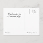 Gepersonaliseerd Afstuderen/reünie-Briefkaart Aankondigingskaart (Achterkant)