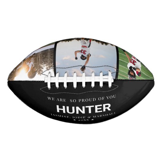 Gepersonaliseerd Afstuderen Senior Photo Football (Voorkant)