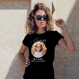 Gepersonaliseerd afstuderen T-shirt 2014 wit & zwa