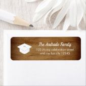 Gepersonaliseerd Afstuderen thema Pet rustiek hout Etiket (Insitu)