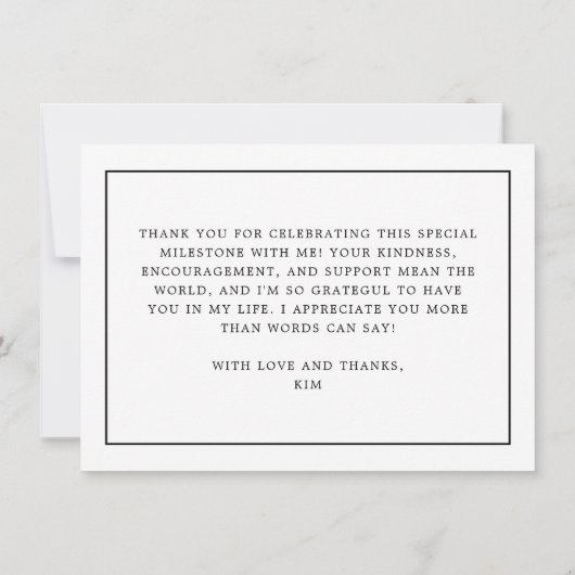 Gepersonaliseerd Afstuderen van de moderne medisch Bedankkaart (Achterkant)