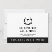 Gepersonaliseerd Afstuderen van de moderne medisch Bedankkaart (Voorkant)