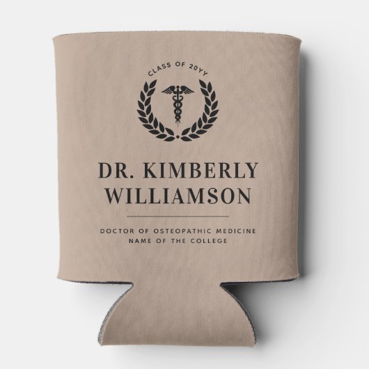 Gepersonaliseerd Afstuderen van de moderne medisch Blikjeskoeler (Achterkant)