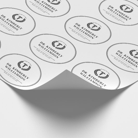 Gepersonaliseerd Afstuderen van de moderne medisch Cadeaupapier (Hoek)