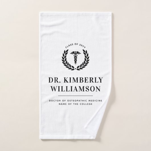 Gepersonaliseerd Afstuderen van de moderne medisch Handdoek (Handdoek)