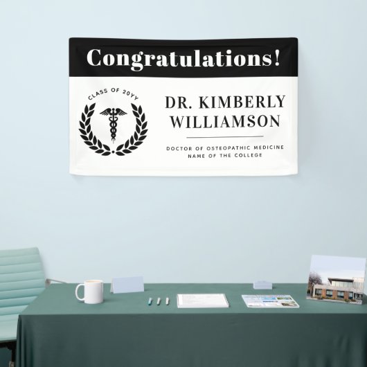 Gepersonaliseerd Afstuderen van de moderne medisch Spandoek (Beurs)