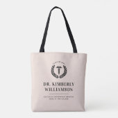 Gepersonaliseerd Afstuderen van de moderne medisch Tote Bag (Achterkant)