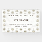 Gepersonaliseerd Afstuderen van de tandheelkunde Spandoek (Horizontaal)