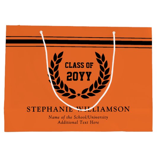 Gepersonaliseerd Afstuderen van school en universi Groot Cadeauzakje (Achterkant)