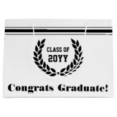 Gepersonaliseerd Afstuderen van school en universi Groot Cadeauzakje (Voorkant)
