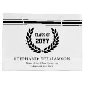 Gepersonaliseerd Afstuderen van school en universi Groot Cadeauzakje (Achterkant)