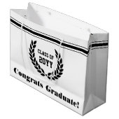 Gepersonaliseerd Afstuderen van school en universi Groot Cadeauzakje (Voorkant Gekanteld)
