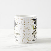 Gepersonaliseerd Afstuderen zwart & Gold 20XX Koffiemok (Center)