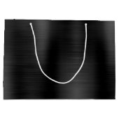 Gepersonaliseerd Afstuderen zwart & goud Groot Cadeauzakje (Achterkant)