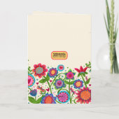 Gepersonaliseerd Age Floral Fun Verjaardag Inspira Kaart (Achterkant)