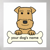 Gepersonaliseerd Airedale Poster (Voorkant)